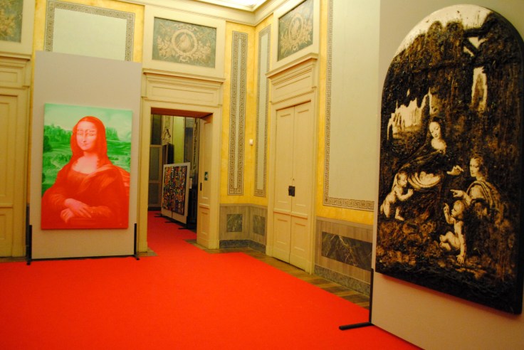 Appropriazione della vergine delle rocce (Enzo Fiore); Monsters Feasts - Caused by Da Vinci (Yu Kang)