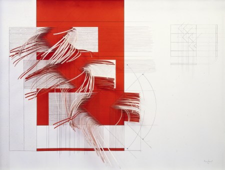 Progetto, 1973 tecnica mista 102x146 cm