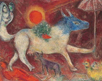 La Mucca con l'ombrello_Marc Chagall