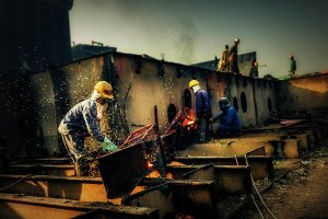 Ship Braking Yards of Alang