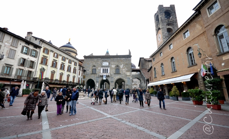 La città di Bergamo Alta _ www.culturefor.com