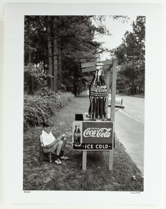 Alfred Eisenstaedt (American (b. Germany), 1898–1995), Little Boy Selling Coca-Cola at Roadside, Atlanta, Ga., 1936, gelatin silver print. Collection of The Coca-Cola Company.