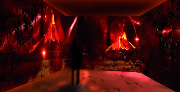 Impronte Laetoli - Exhibit immersivo Laetoli © Photo Sveva Bellucci