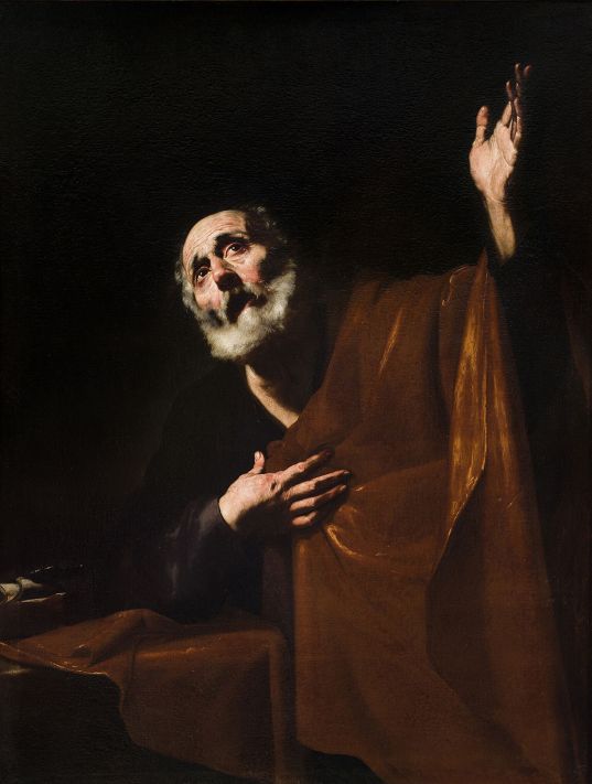 04_Jusepe de Ribera, San Pietro penitente, Malta, collezione privata